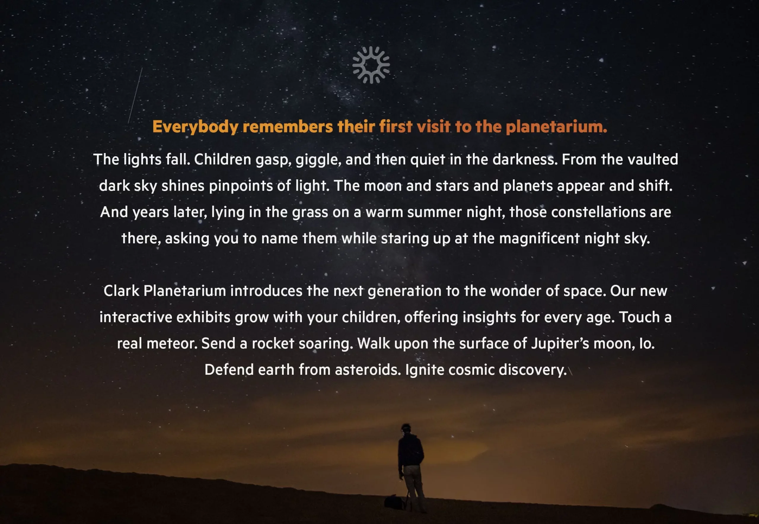 Clark Planetarium Narrative