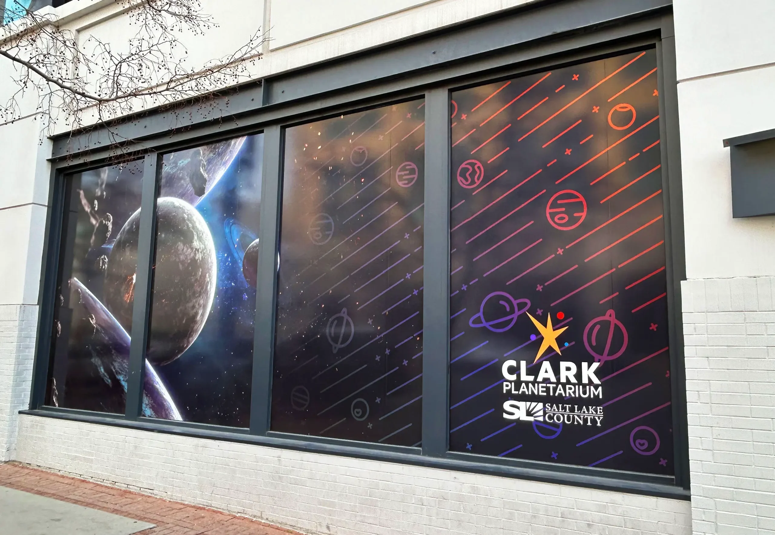 Clark Planetarium Window Cling