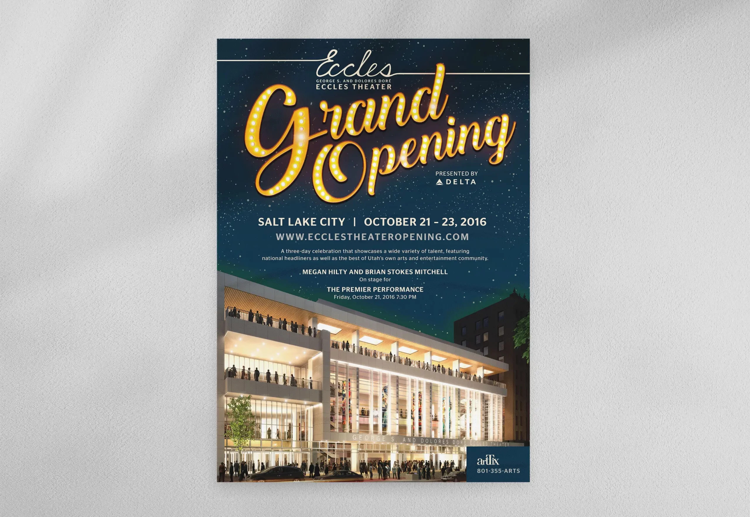 Eccles Theater Grand Opening Poster