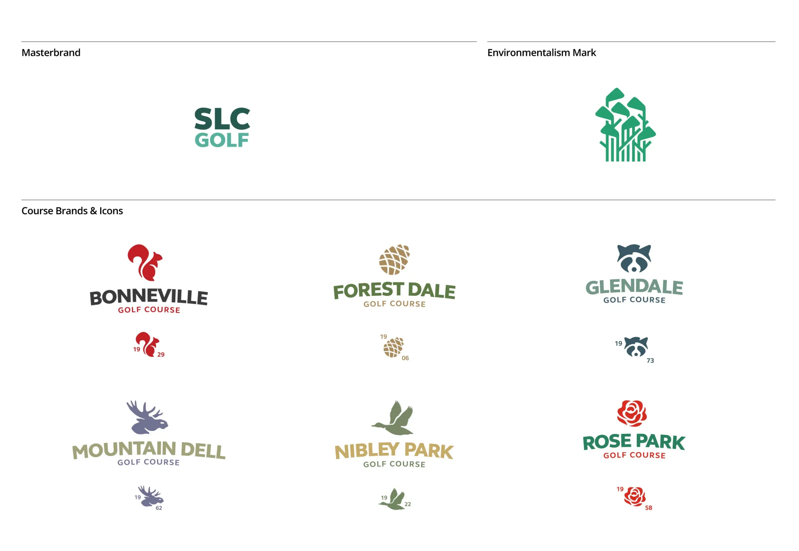 SLC Golf Logos